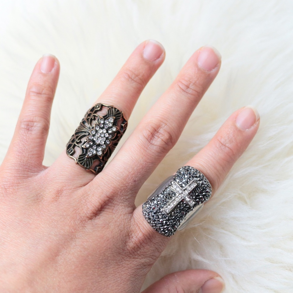 Rhinestone Fashion Ring Lot Bundle